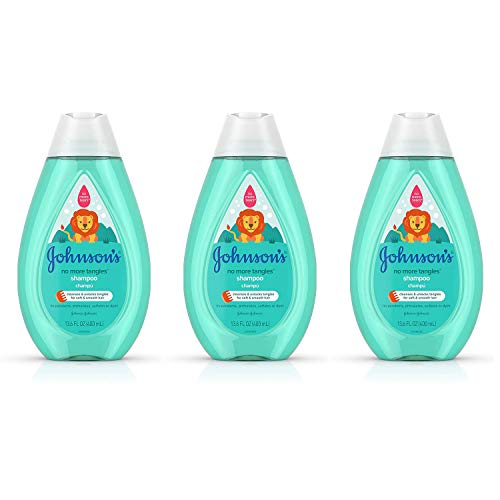 Johnsons Baby Johnsons No More Tangles Detangling Shampoo for Toddlers and Kids, Gentle No More Tears Formula, Hypoallergenic and Free of Para