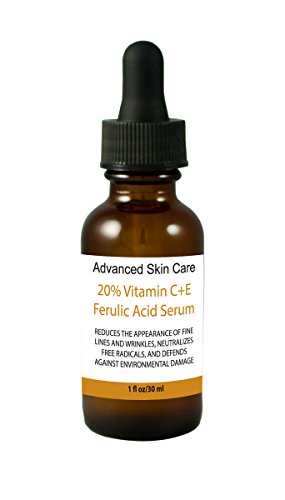 Advanced Skin Care The Best Vitamin C Serum for Your Face-20% Vitamin C, 1% Vitamin E and 1% Ferulic Acid in Hyaluronic Acid Serum, Brighten Skin,r