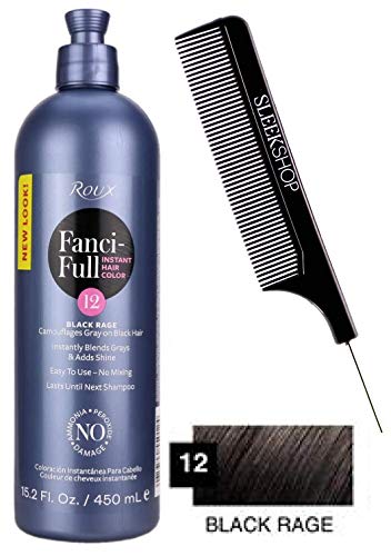 ROUX Roux FANCI-FULL Temporary Hair Color RINSE Conditioner Instant  Haircolor (w/Sleek Comb) Instantly Blends Grays & Adds Shine, No