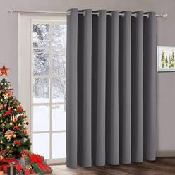 RYB HOME Blackout Curtains & Drapes - Total Privacy Thermal Efficiency Backdrop Curtains for Bedroom Room Divider Vertical Blind