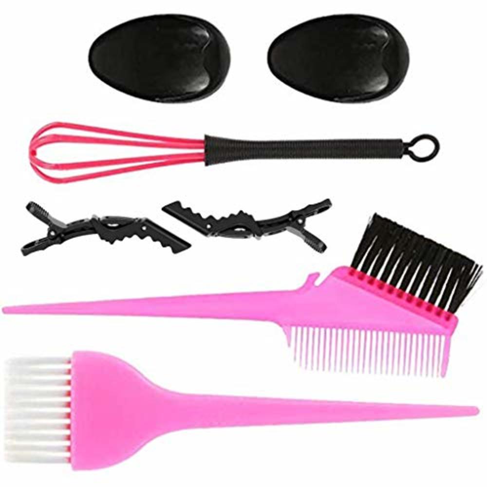 JIgEgE 8pcs Hair Dye Coloring Kit with Hair Color Bowl Hair Dyeing Brush Hair  Coloring Tool