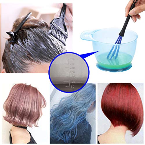 JIgEgE 8pcs Hair Dye Coloring Kit with Hair Color Bowl Hair Dyeing Brush Hair  Coloring Tool
