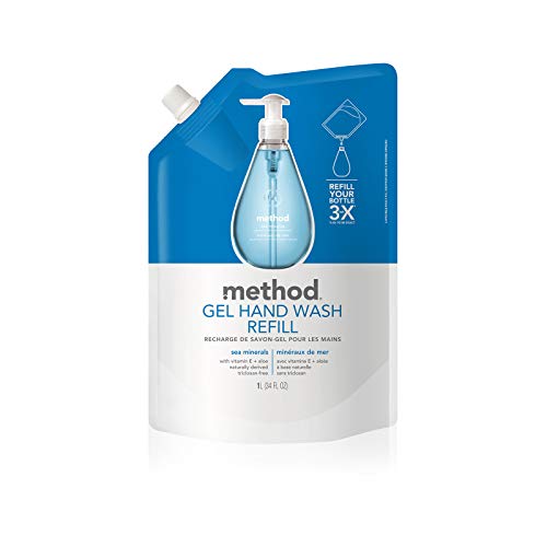 Method Products Method Gel Hand Soap Refill, Sea Minerals, 34 oz, 1 pack, Packaging May Vary