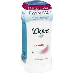 Dove Invisible Solids, 2.6 Ounce Sticks,Twin Pac, baby powder