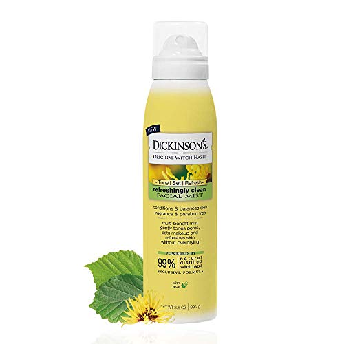 Dickinsons Original Refreshingly Clean Facial Mist, 99% Natural Formula, 3.5 Oz.