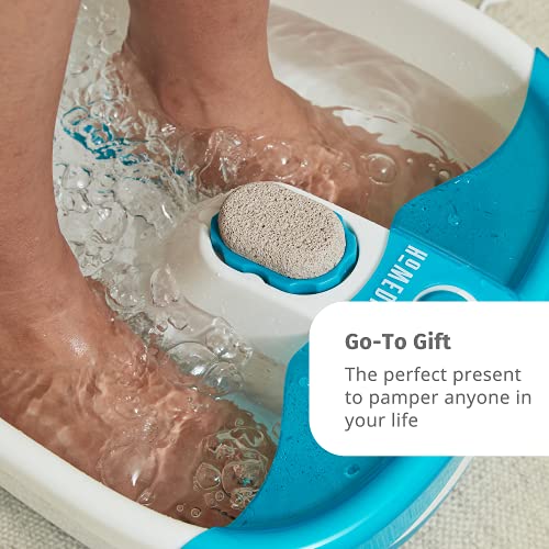 HoMedics Bubble Mate Foot Spa, Toe Touch Controlled Foot Bath with Invigorating Bubbles and Splash Proof, Raised Massage nodes a