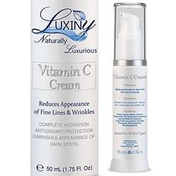 Luxiny Vitamin C Moisturizer for Face & Neck, Anti Wrinkle Face Cream for Women Anti-Aging Lotion with Jojoba Oil, a Day or Night Cream