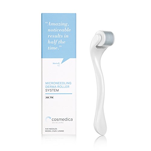 Cosmedica Microneedling Derma Roller for Face 0.25 mm Facial 540 Micro Needles, Skin Care Cosmetic Needling Instrument
