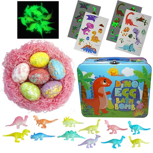 NAVANA Bath Bomb Gift Sets - Rainbow Bath Bomb, Dinosaur Bath Bomb, Galaxy Bath Bombs - Special Birthday Gifts Bathbomb Surprise