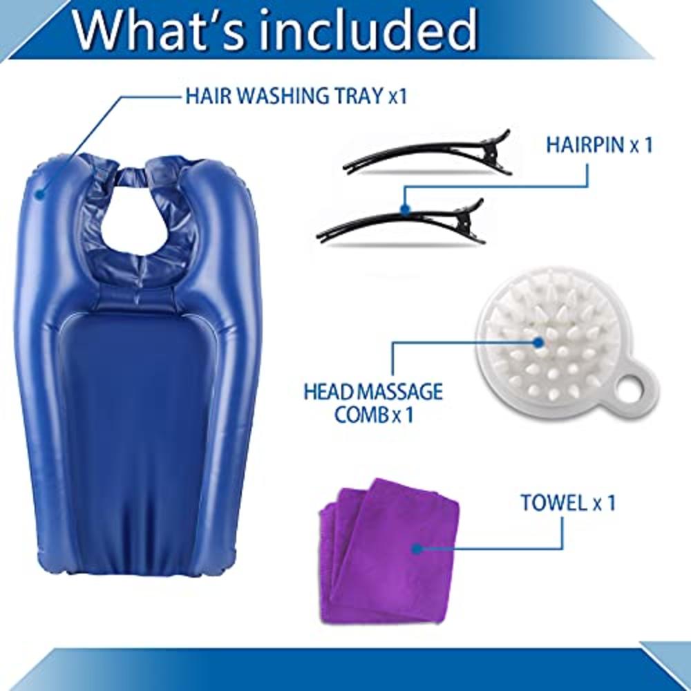 Cofeymera Portable Shampoo Bowl, Hair Washing Tray for Sink at  Home,Inflatable Hair Washing Sink Made