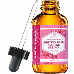 Leven Rose Prickly Pear Cactus Seed Oil (Barbary Fig) by Leven Rose 100% Pure Organic, Extra Virgin, Cold Pressed, All Natural Face, Dry Sk