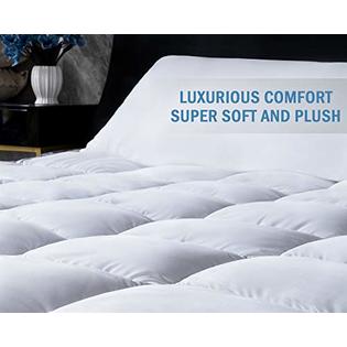 Marine Moon Mattress Topper King Size Cooling Plush Pillow Top Mattress Pad Bed Topper Extra Thick Hotel Quality Down Alternative Pillow To Marine Moon Mattress Topper King Size Cooling Plush Pillow Top Mattress Pad Bed Topper Extra Thick Hotel Quality Down Alternative Pillow To