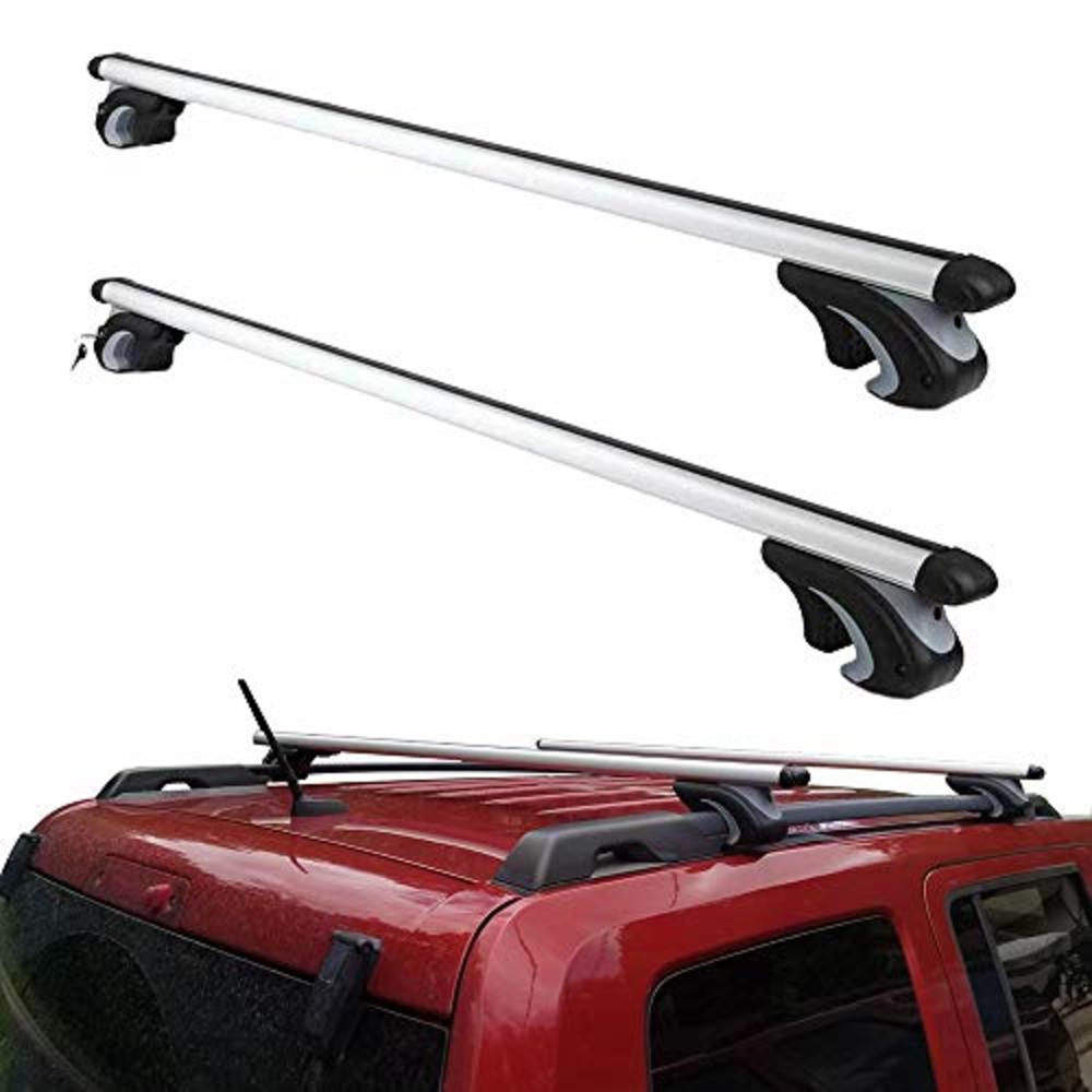 Otherya Aero Aluminum 54 Roof Rack Cross Bars, Existing Raised Side Rail with Gap - Mounted Roof Cross Bars Fit Most Cars or SUV
