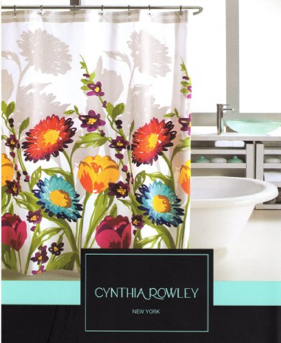 Cynthia Rowley Fiorina Floral Fabric Shower Curtain