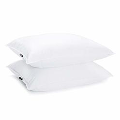 Ja Comforts Duck Feather And Down Bed Pillows For Sleeping(2 Pack)- Standard/Queen(20In×28In), Filling Weight 37 Oz, Hotel Colle