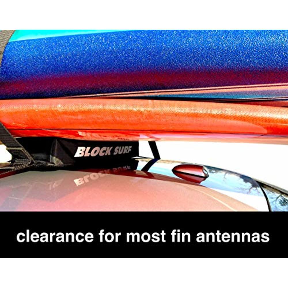 Blocksurf Block Surf - Wrap Rax Single - Surfboard Soft Roof Racks with ...