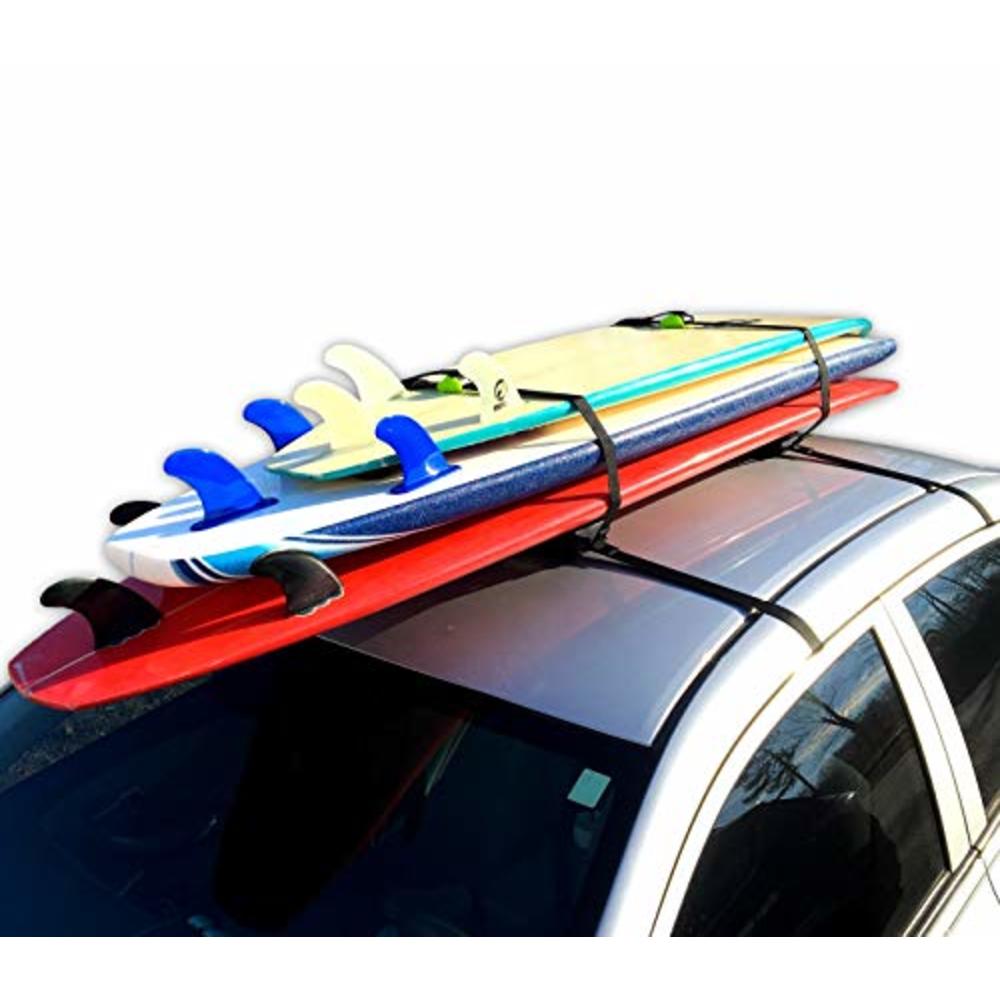 Blocksurf Block Surf - Wrap Rax Single - Surfboard Soft Roof Racks with ...