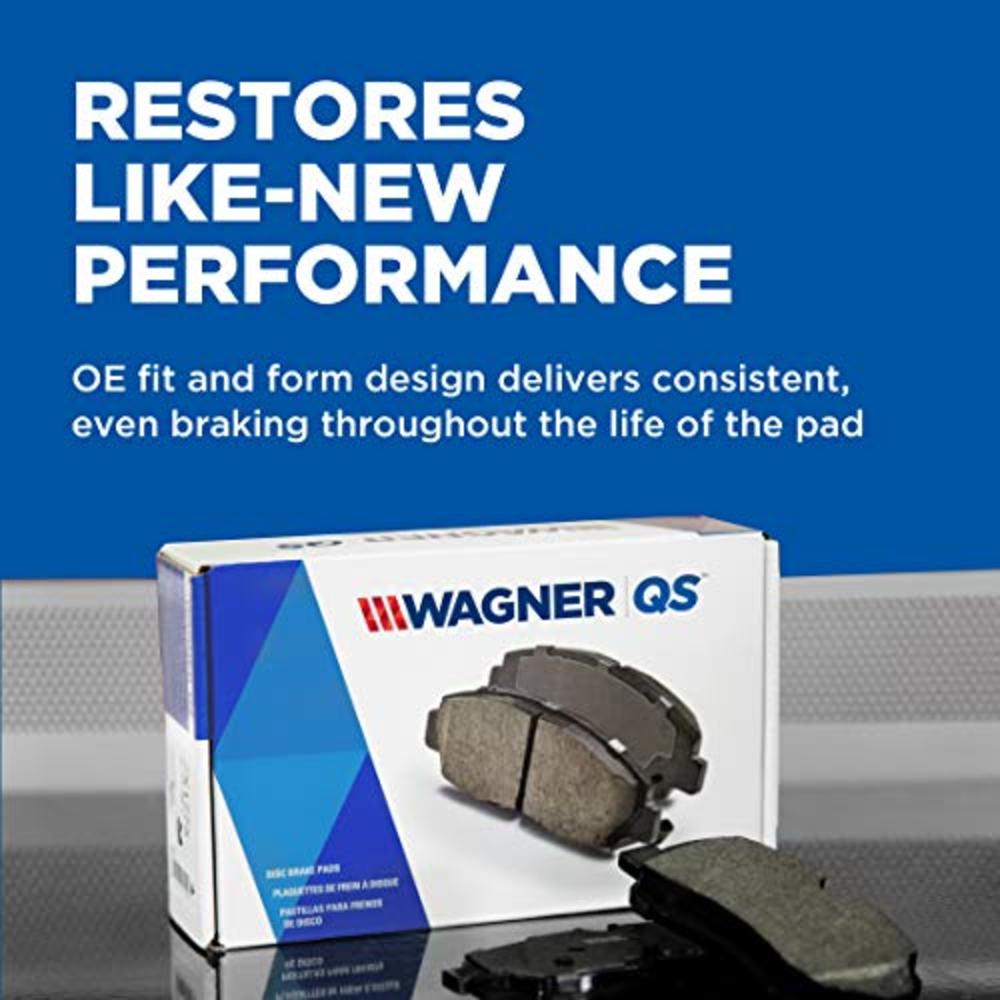 Wagner QuickStop ZD465 Ceramic Disc Brake Pad Set, Black