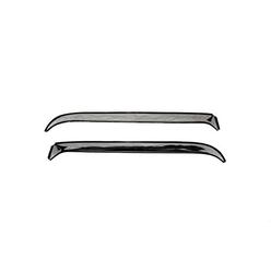 AutoVentshade Auto Ventshade AVS 12068 Ventshade with Stainless Steel Finish, 2-Piece Set for 1980-1996 Ford Bronco, F-150, F-250 & F-350 Supe