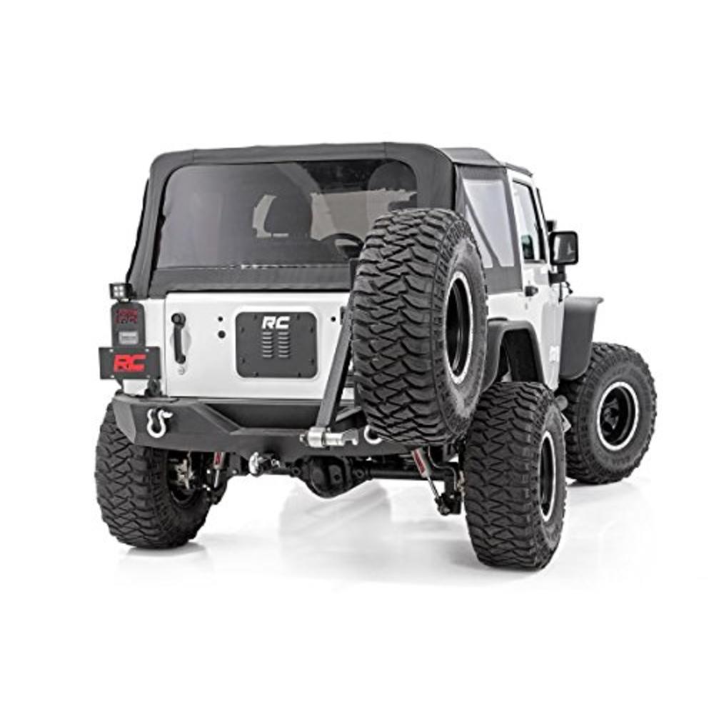 Rough Country Tailgate Vent (fits) 2007-2018 Jeep Wrangler JK | Spare Tire  Carrier Delete Kit