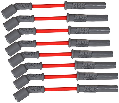 MSD 32819 8.5mm Super Conductor Spark Plug Wire Set, Red