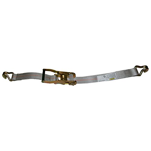 S-Line 557-60WHK Ratchet Strap Tie Down with Long Wide Handle and J-Hooks, 2-Inch by 60-Feet, 3,333-Pounds Working Load Limit