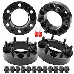 Richeer 4 PCS 1.25 inch 6x5.5 Hub Centric Wheel Spacers with Extend Lug Nuts for Tacoma 4Runner Tundra Fortuner GX470 GX460, 1.2