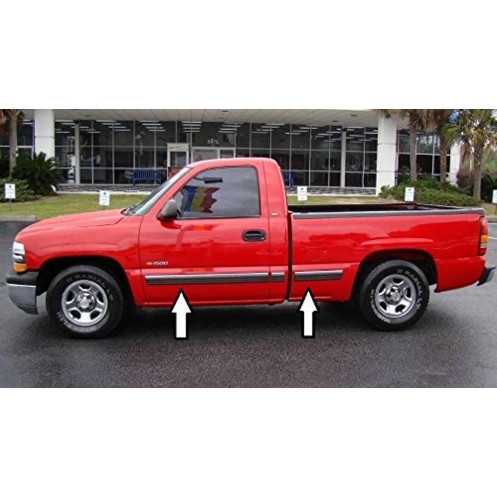 Autmotive Authority Black Chrome Side Body Trim Molding for 1999-2006 Chevy Silverado - 3-7/8" Wide (Full Roll - 20 ft)