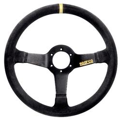 Sparco 015R345MSN Suede Steering Wheel , Black
