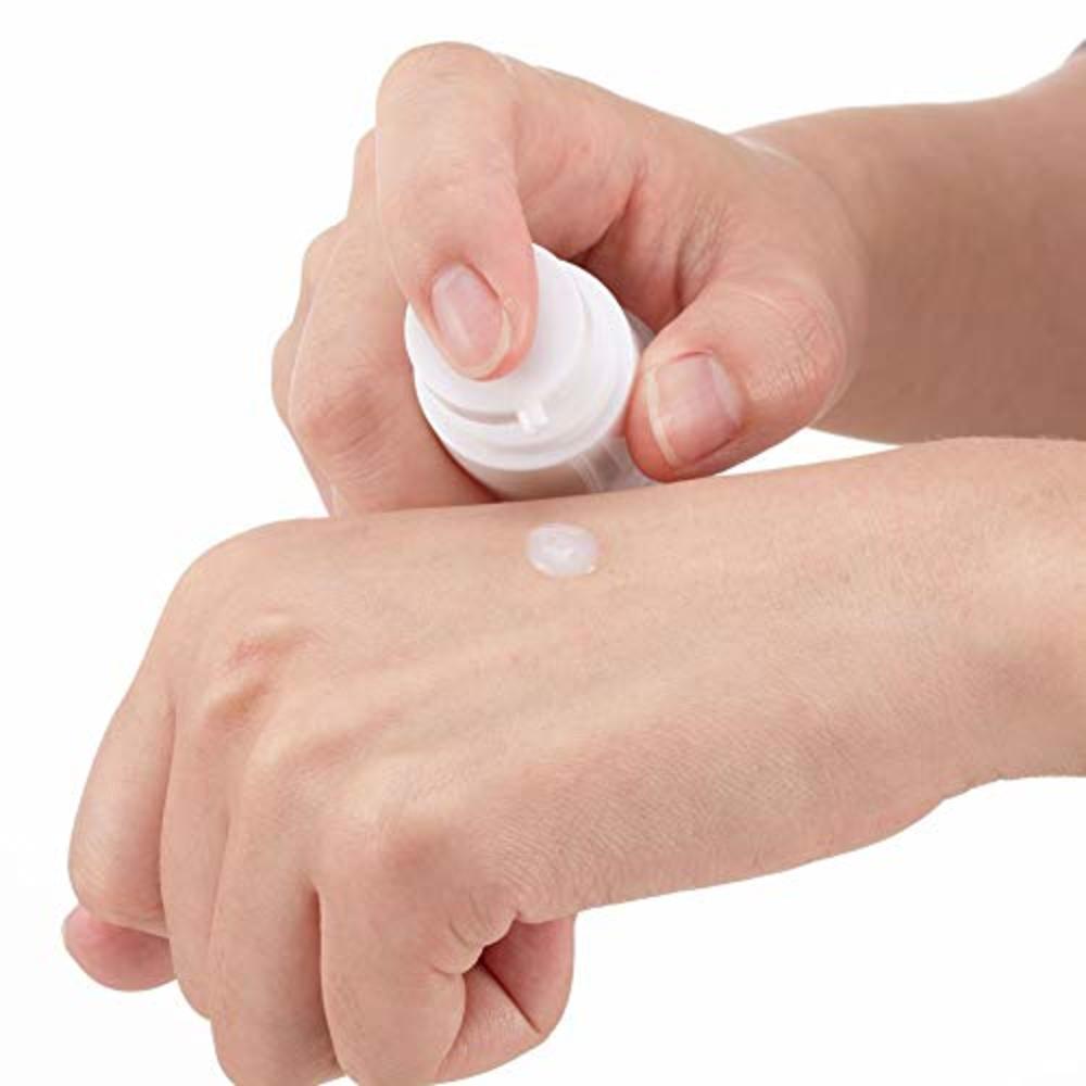 LONGWAY 1 Oz 30ml Clear Airless Cosmetic Cream Pump Bottle Travel Size Dispenser Refillable Containers/Foundation Travel Pump Bo
