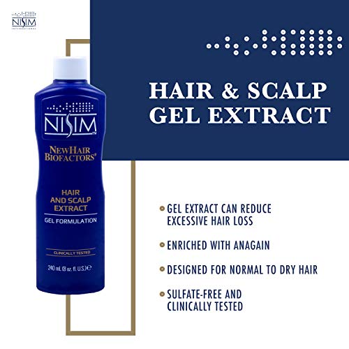 NIsim NISIM NewHair BioFactors Hair and Scalp Gel Extract with AnaGain For  Normal To Dry Hair - Gel Extract Specially Formulated To Ma