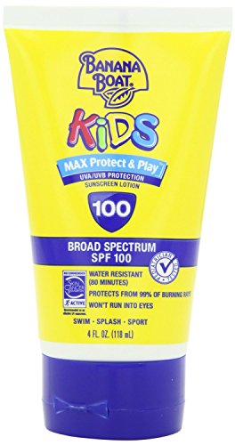 Banana Boat, Kids Sunblock Lotion Spf100 Size, Unscented, 4 Ounce