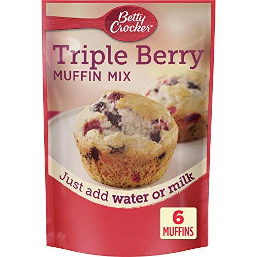 Betty Crocker Triple Berry Muffin Mix 65 Oz (3 Pouches)