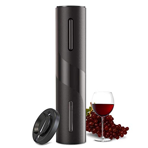 COKUNST Electric Wine Opener, Battery Operated Wine Bottle Openers with Foil Cutter, One-click Button Reusable Automatic Wine Co