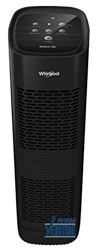 Whirlpool Whispure WPT80B, True HEPA Purifier, Activated Carbon Advanced Anti-Bacteria, Ideal for Allergies, Odors, Pet Dander, 
