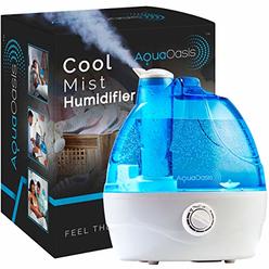AquaOasis? Cool Mist Humidifier (2.2L Water Tank) Quiet Ultrasonic Humidifiers for Bedroom & Large room - Adjustable -360 Rotati