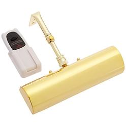 Concept Lighting 201L Slimline Polished Brass 8 In. Cordless LED Remote Control Picture Light