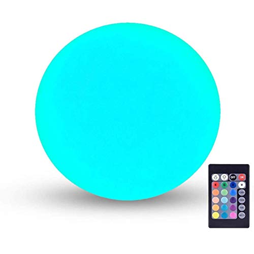 LOFTEK LED Vibrant Light Ball: 6-inch Nursery Night Light with Remote and Press Control, 16 RGB Color Changing & Dimming Recharg