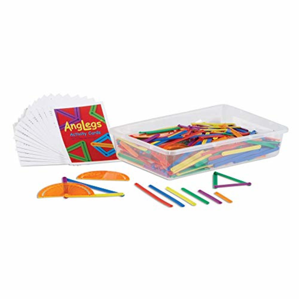hand2mind AngLegs Classroom Kit with Protractors, Explore Angles, Shapes, and Geometry, Triangle Geometry, Math Manipulatives, S