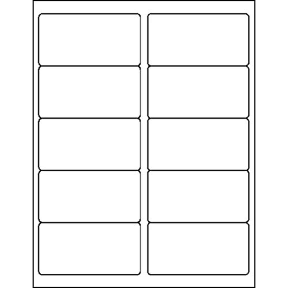 Maco MACO Laser/Ink Jet Matte Clear Shipping Labels, 2 x 4-1 ...
