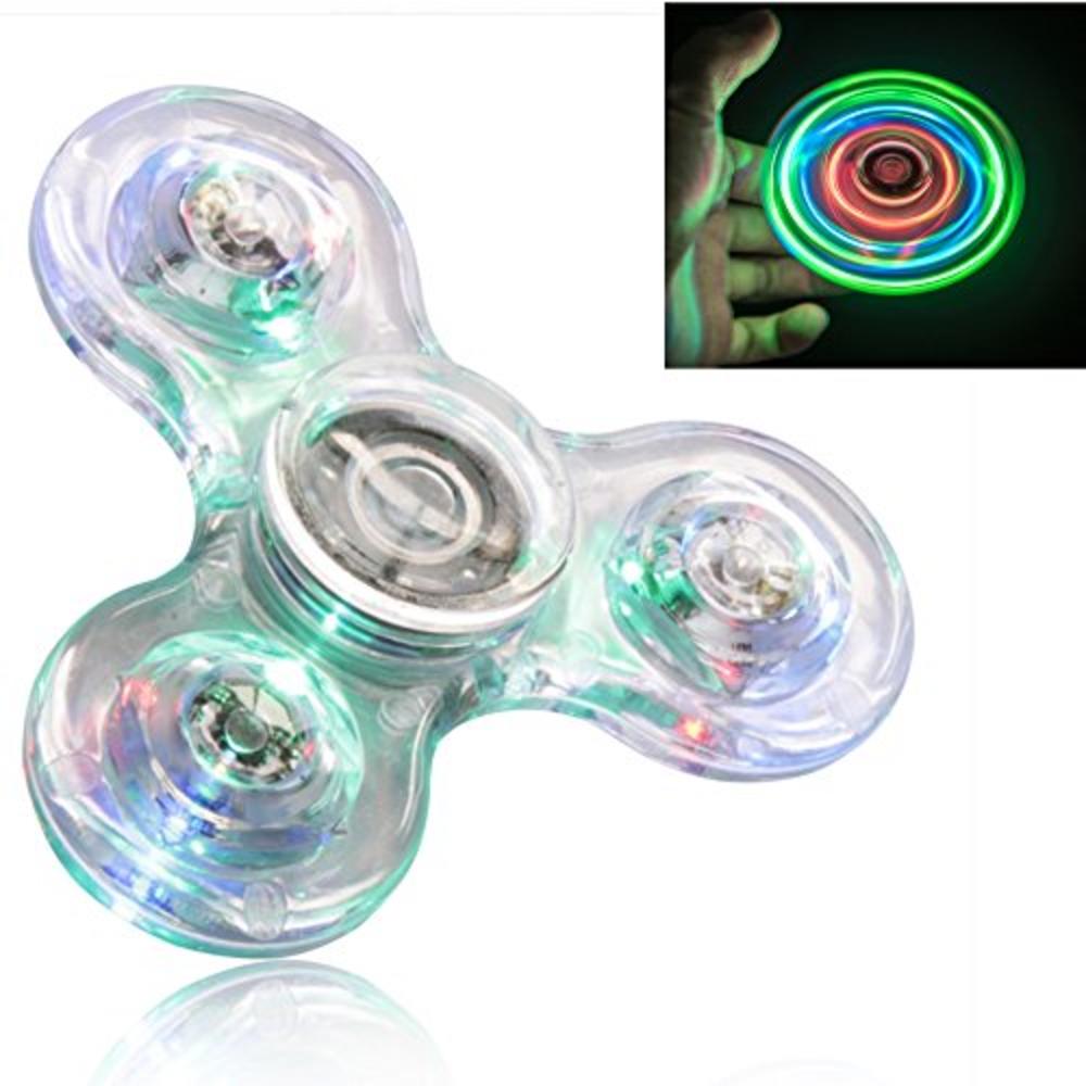 FIGROL LED Light Fidget Spinner, Light Fidget Finger Toy Hand Spinner -Stress Reduction and Anxiety Relief Hand Spinner for Chil