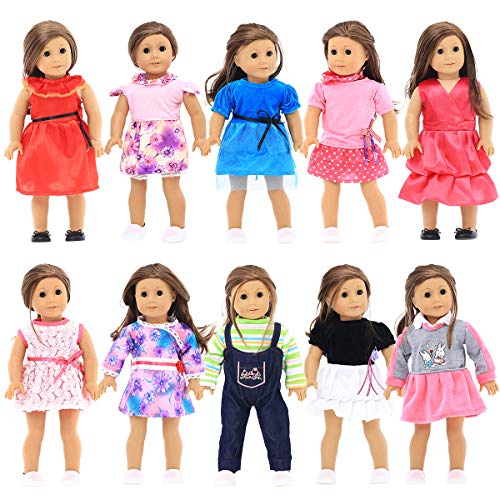 Party Zealot 10 Sets 18 in Doll Clothes for Our Generation Doll, My Generation Doll, Girl Doll, and My Life Doll