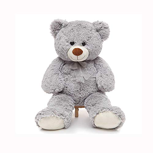 Toys Studio 36 Inch Big Teddy Bear Cute Giant Stuffed Animals Soft Plush Bear For Girlfriend Kids Grey