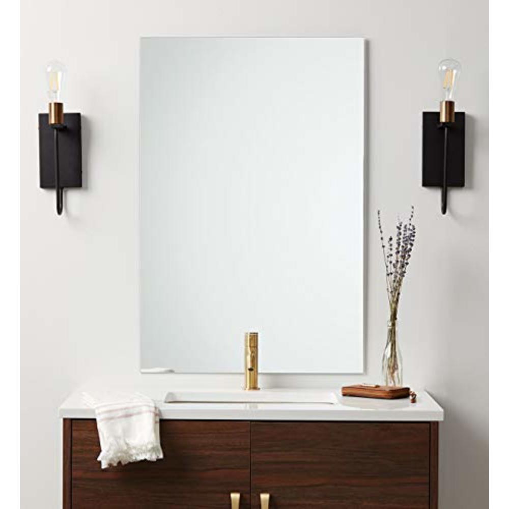 Better Bevel 20" x 30" Frameless Rectangle Bathroom Wall Mirror | Polished Edge