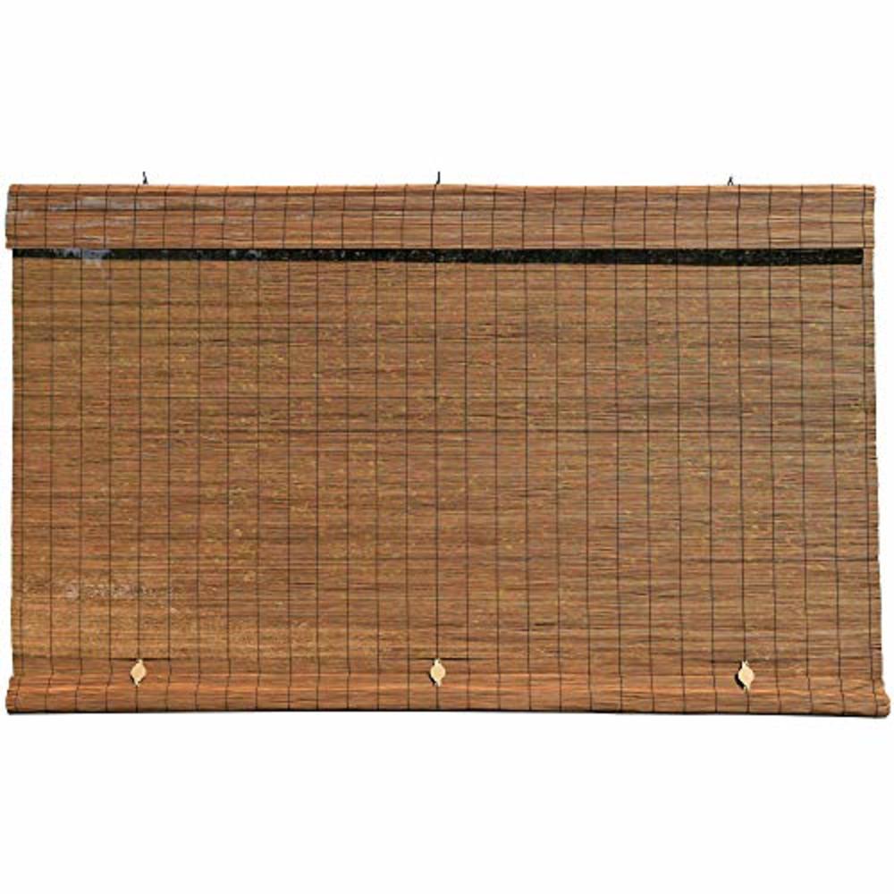 Radiance - Imperial Matchstick Cord Free Roll-Up Shade, Fruitwood 36 Inches x 72 Inches
