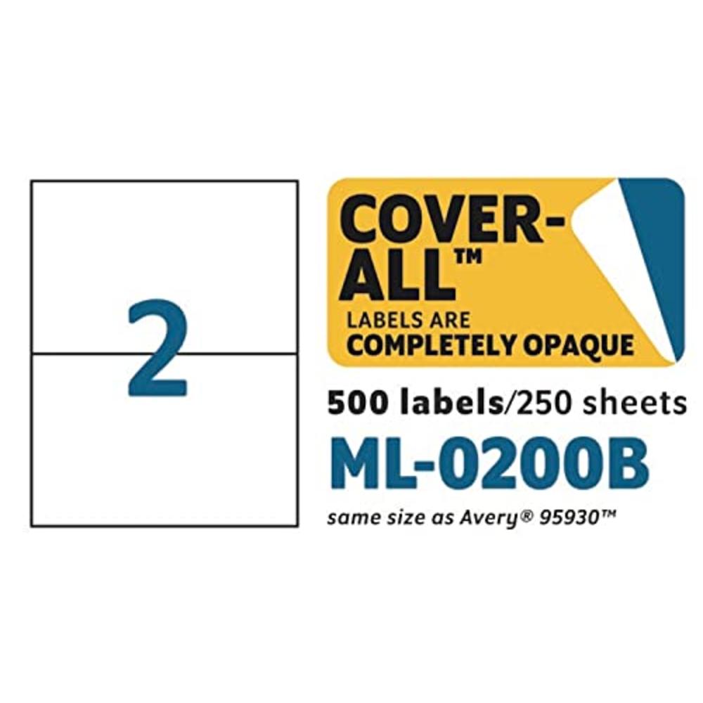 Maco MACO Laser/Ink Jet White Internet Shipping Labels, 5-1/2 ...