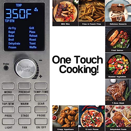 NUWAVE BRAVO XL 30-Quart Convection Oven with Crisping and Flavor Infusion Technology with Integrated Digital Temperature Prove;