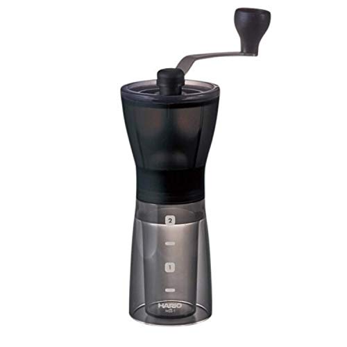 Hario Ceramic Coffee Mill - Mini-Slim Plus Manual Coffee Grinder 24g Coffee Capacity