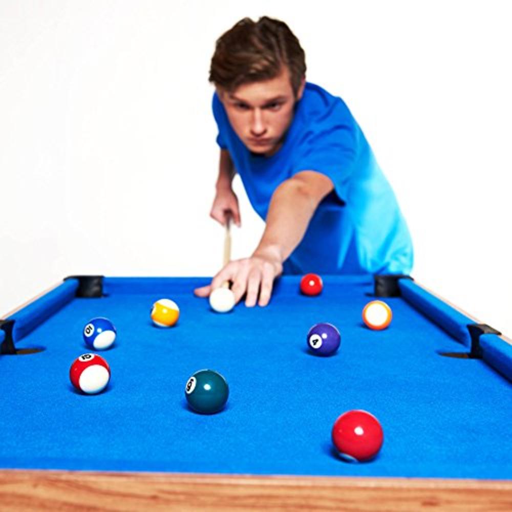 Evelove Table Game 3-In-1 Multi Combo Game Table Foosball Soccer Billiards Pool