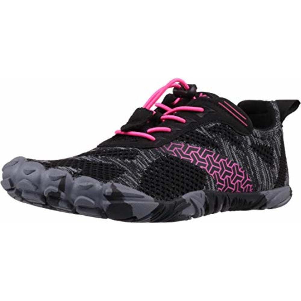 Joomra Women Barefoot Trail Running Shoes Size 6.5-7 Ladies Wide Minimalist Zero Drop Trekking Sneakers Gym Antislip Toes Hiking